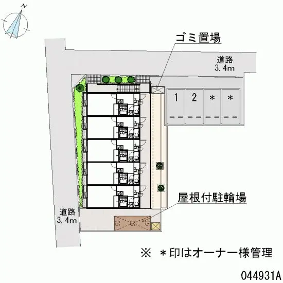 ★手数料０円★野田市中根 月極駐車場